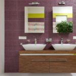How to Decorate a Small Purple Bathroom