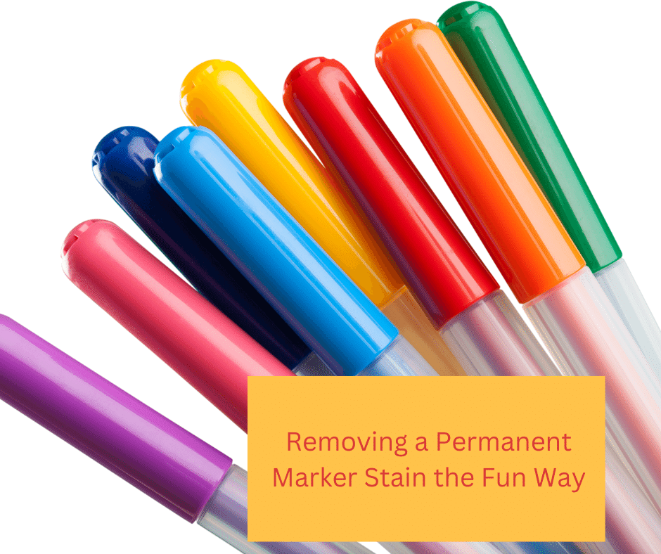 Removing a Permanent Marker Stain the Fun Way