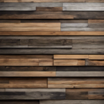 -up shot of weathered wooden planks with varying shades of brown and gray