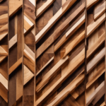 An image showcasing a step-by-step guide on building wood wall decor