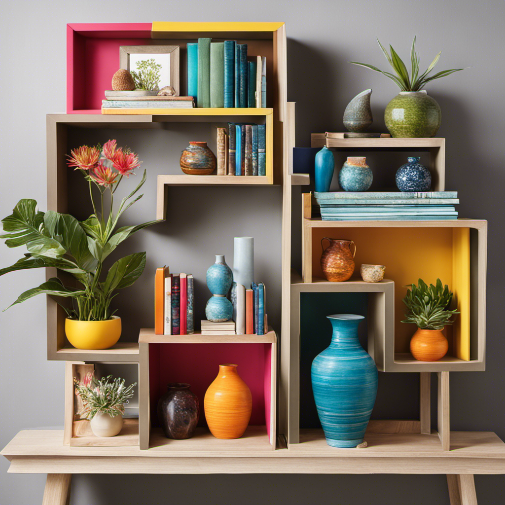 An image showcasing a beautifully styled set of shelves