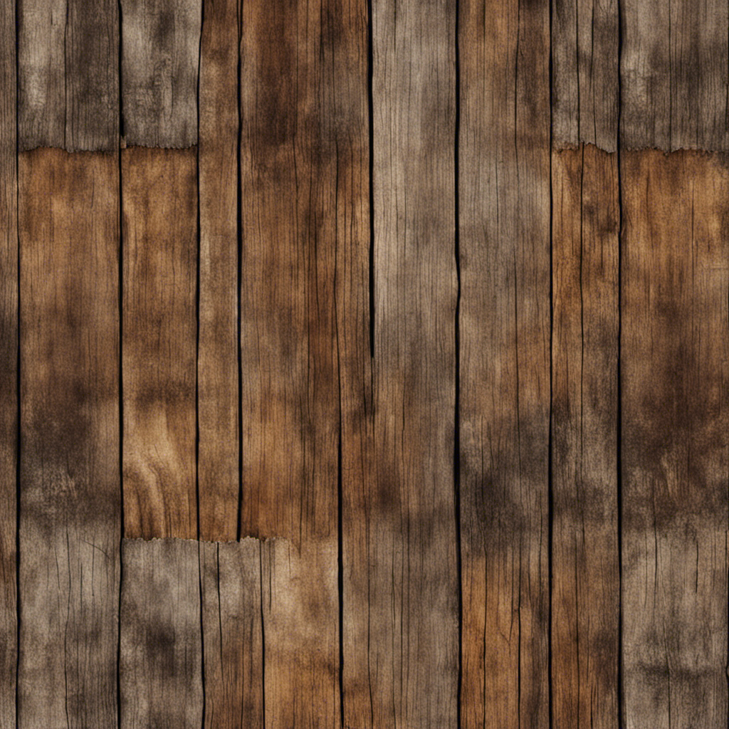 An image showcasing a weathered, earth-toned fabric draped over a rustic wooden surface