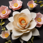 An image showcasing step-by-step instructions on crafting a stunning decor flower using Turelle