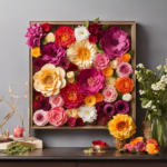 An image showcasing a step-by-step guide to crafting beautiful flower wall decor