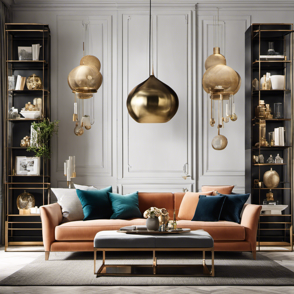 An image that showcases a beautifully styled living room, featuring an array of captivating home decor products strategically placed on shelves and tables, inviting readers to explore the art of marketing these exquisite items