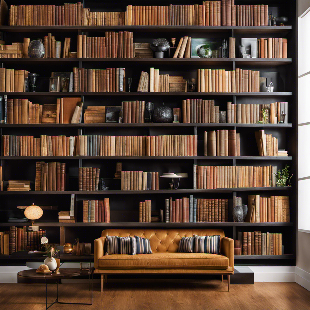 An image showcasing a thoughtfully arranged display of books as decorative accents