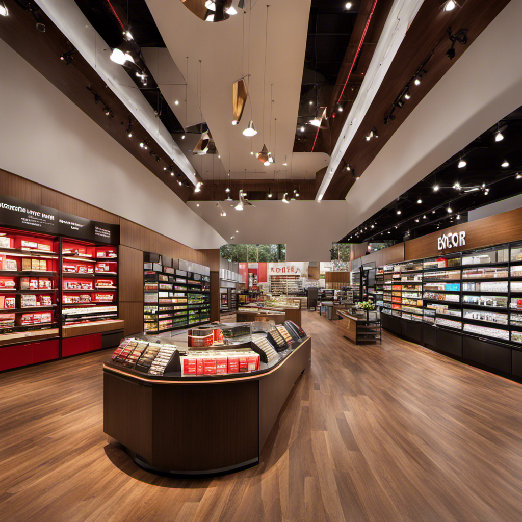 An image showcasing the vibrant interior of a Floor & Decor store, with shelves brimming with tiles, hardwood, and stone, illuminated by natural sunlight filtering through large glass windows, capturing the essence of the store's open hours