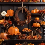 An image capturing the transition at Hobby Lobby from vibrant Halloween decor to festive Thanksgiving displays