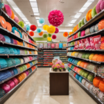 An image of a vibrant Hobby Lobby store aisle, adorned with an array of eye-catching wall decor pieces