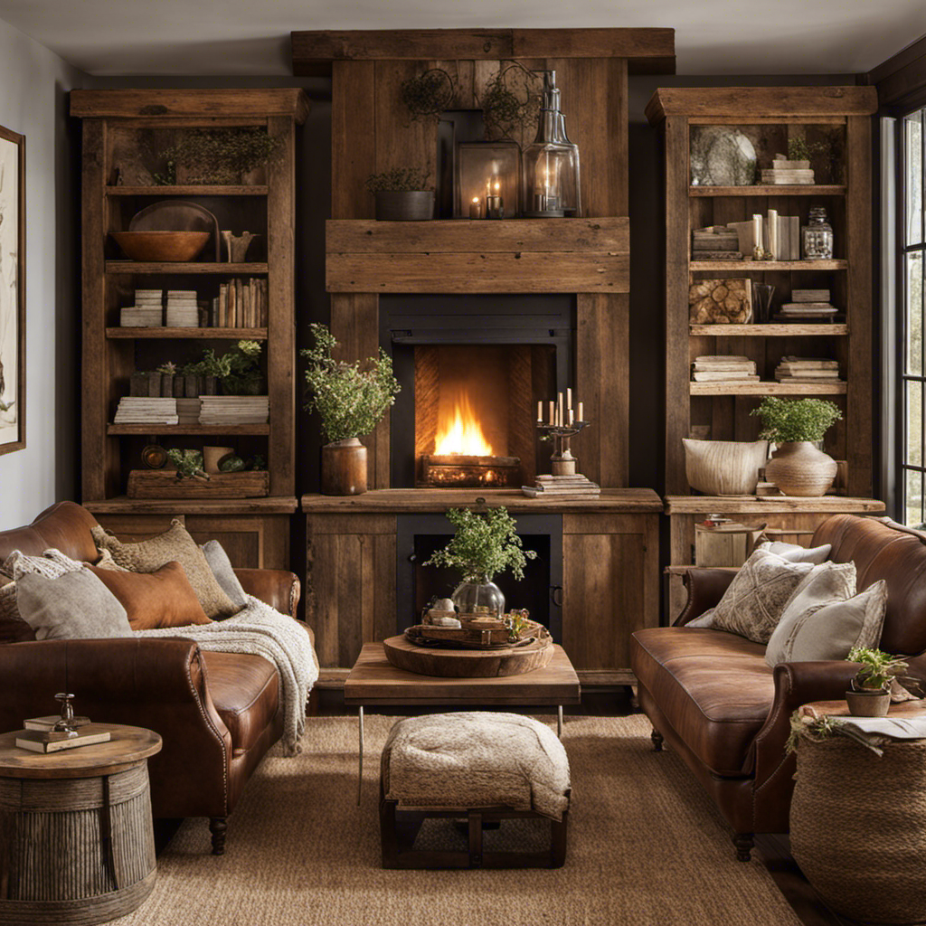 A captivating image that showcases the charm of rustic home decor