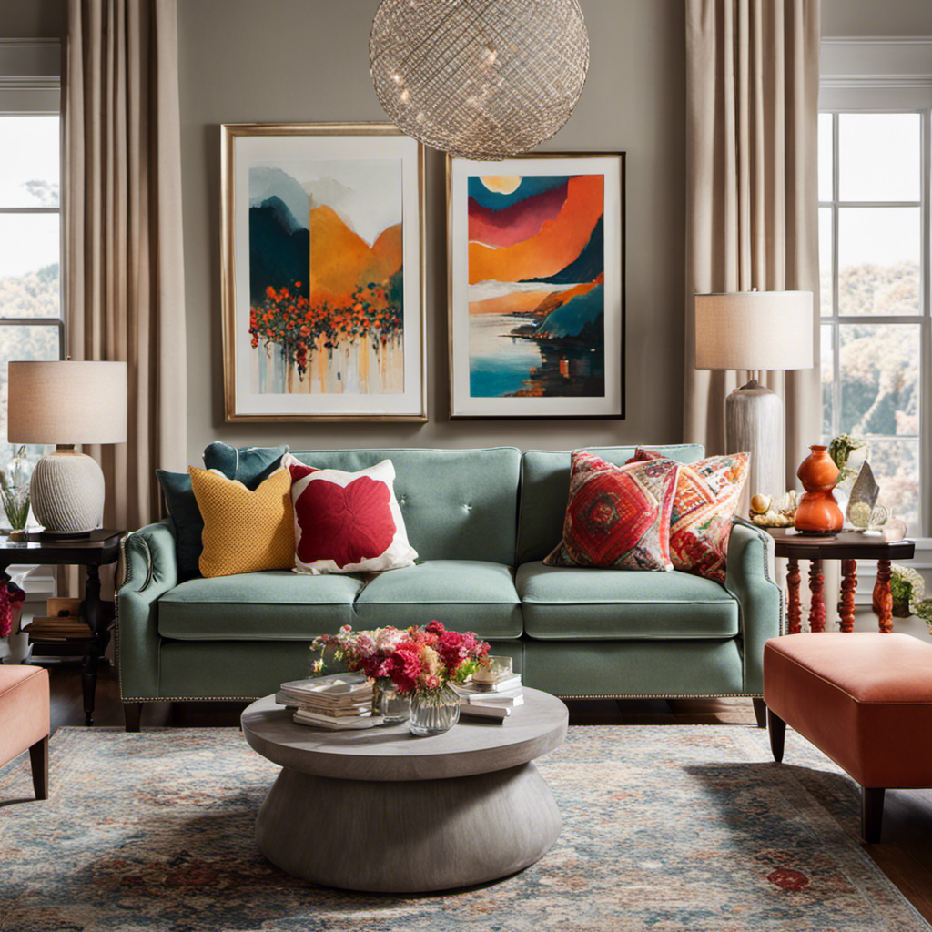 An image showcasing a cozy living room adorned with Tag Home Decor