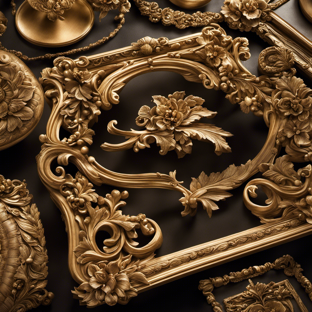 An image showcasing the intricate process of crafting Studio Decor frames