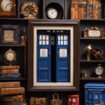 An image showcasing a vibrant DIY Doctor Who-inspired wall decor
