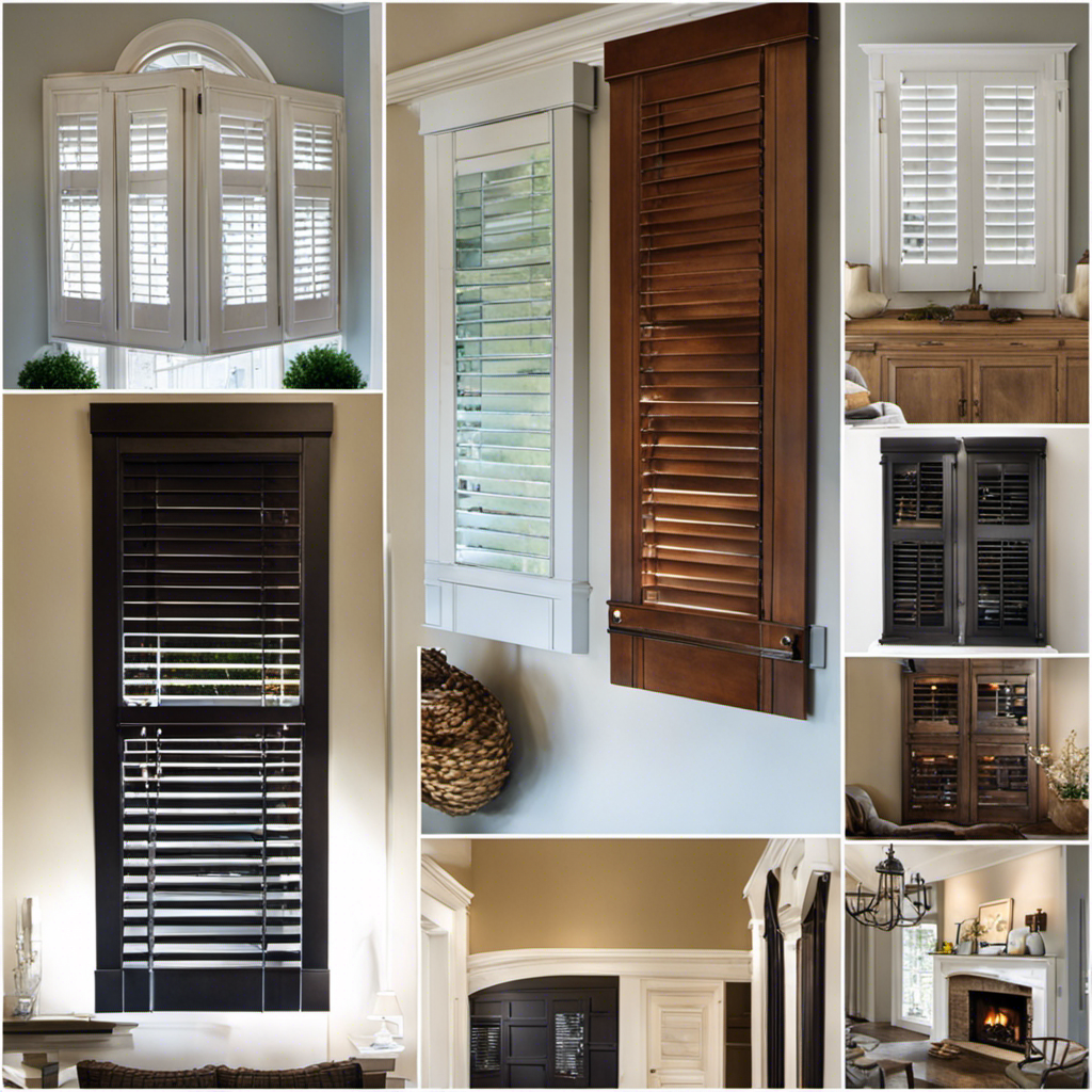 An image showcasing a step-by-step guide on hanging decor shutters