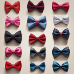 An image showcasing a step-by-step guide on making a bow tie with ribbon decor