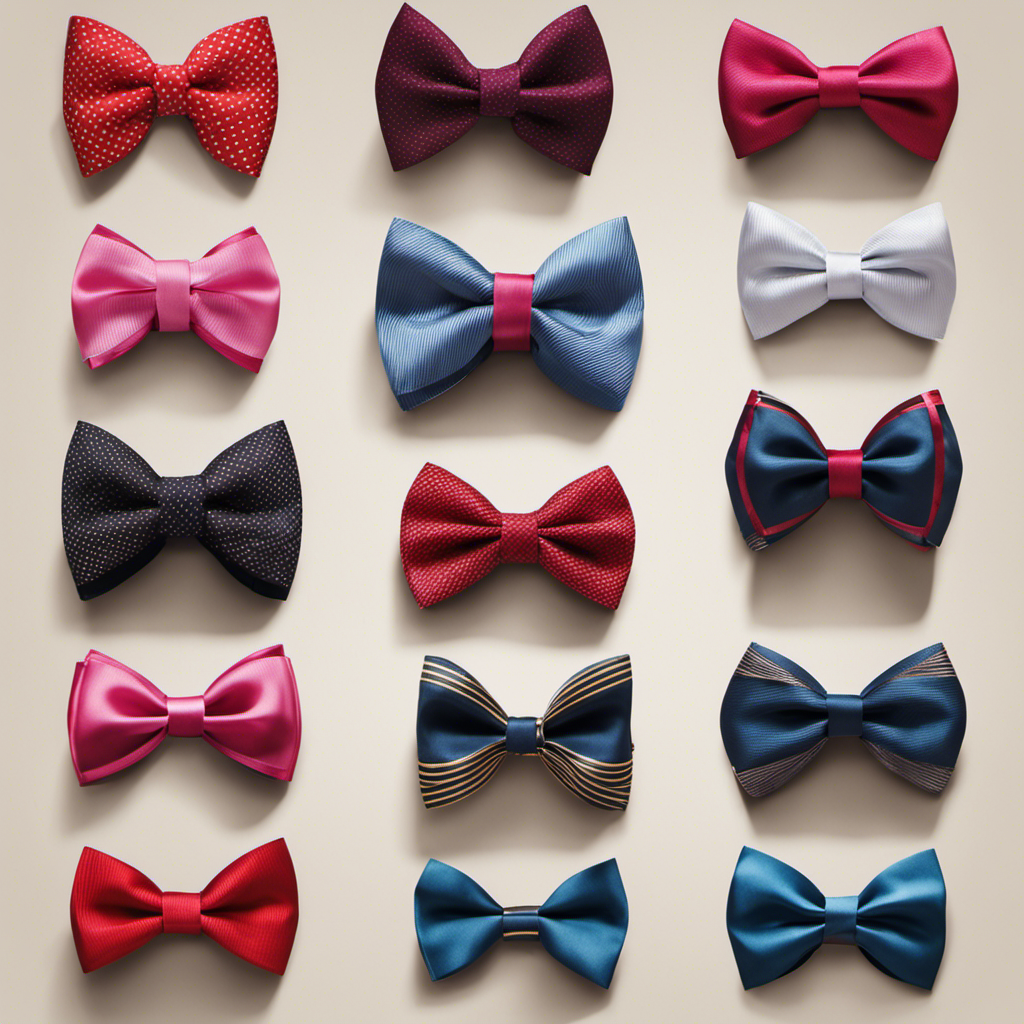 An image showcasing a step-by-step guide on making a bow tie with ribbon decor