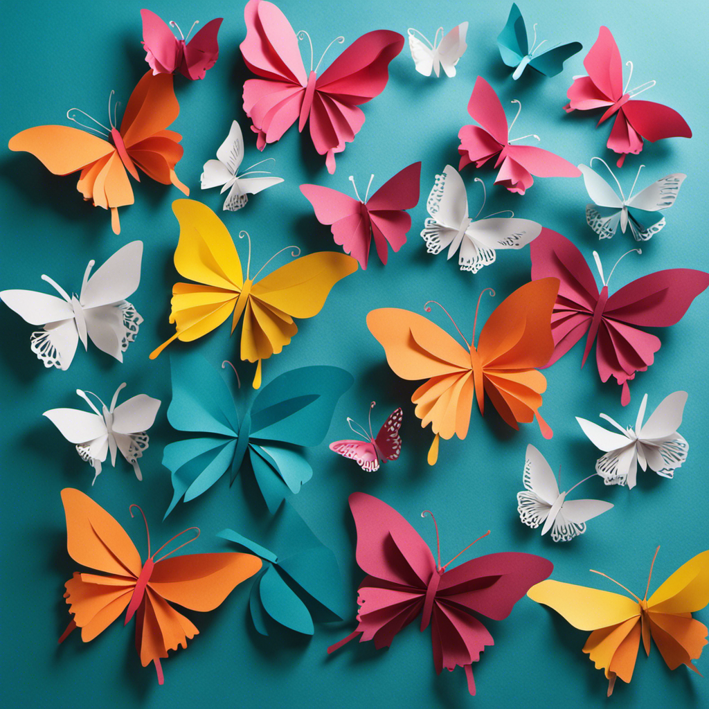 An image showcasing a step-by-step guide to making DIY butterfly wall decor