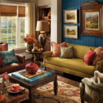 An image showcasing the vibrant colors of American decor, capturing the essence of different regions