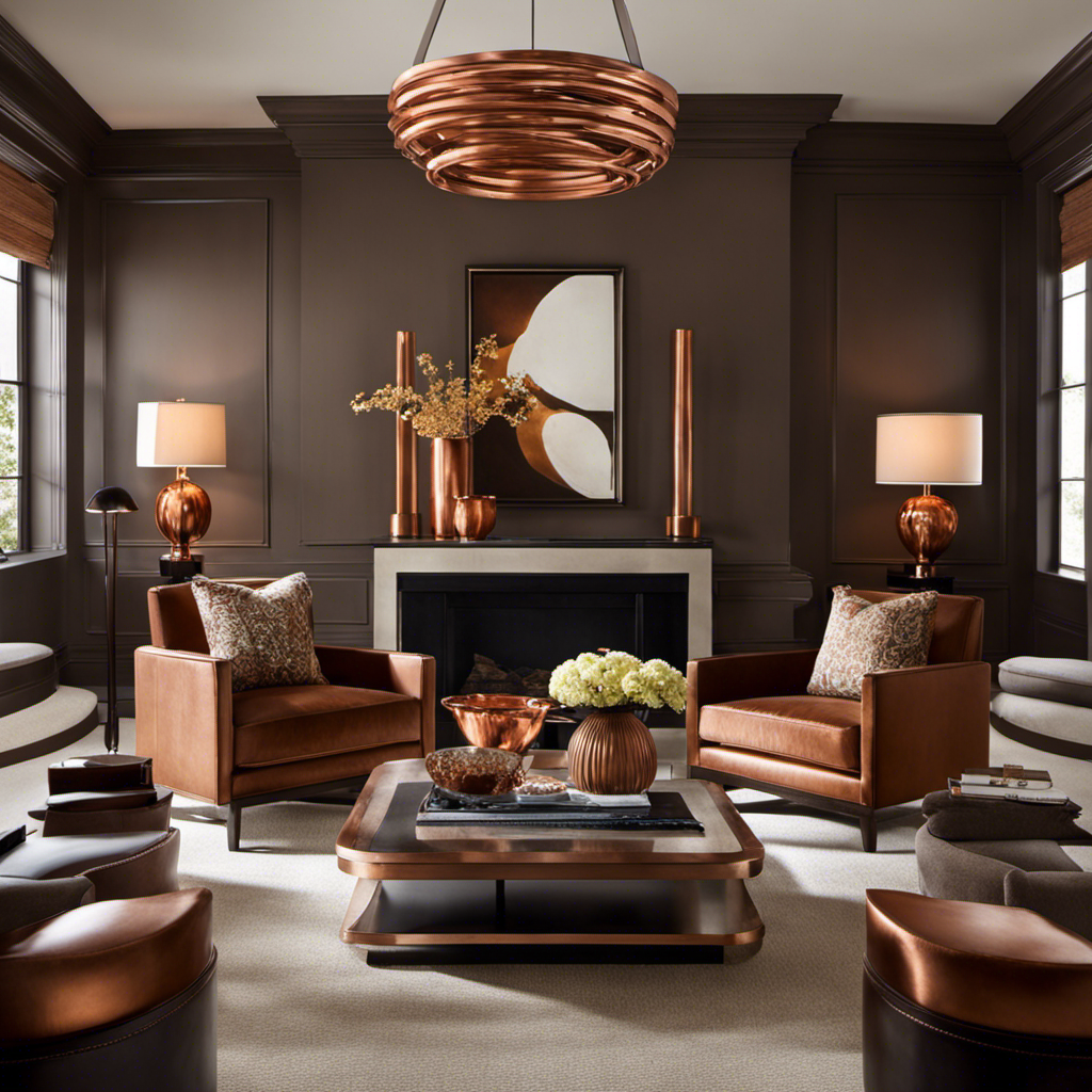 What Wall Color Goes Good With Copper and Brown Accents Decor