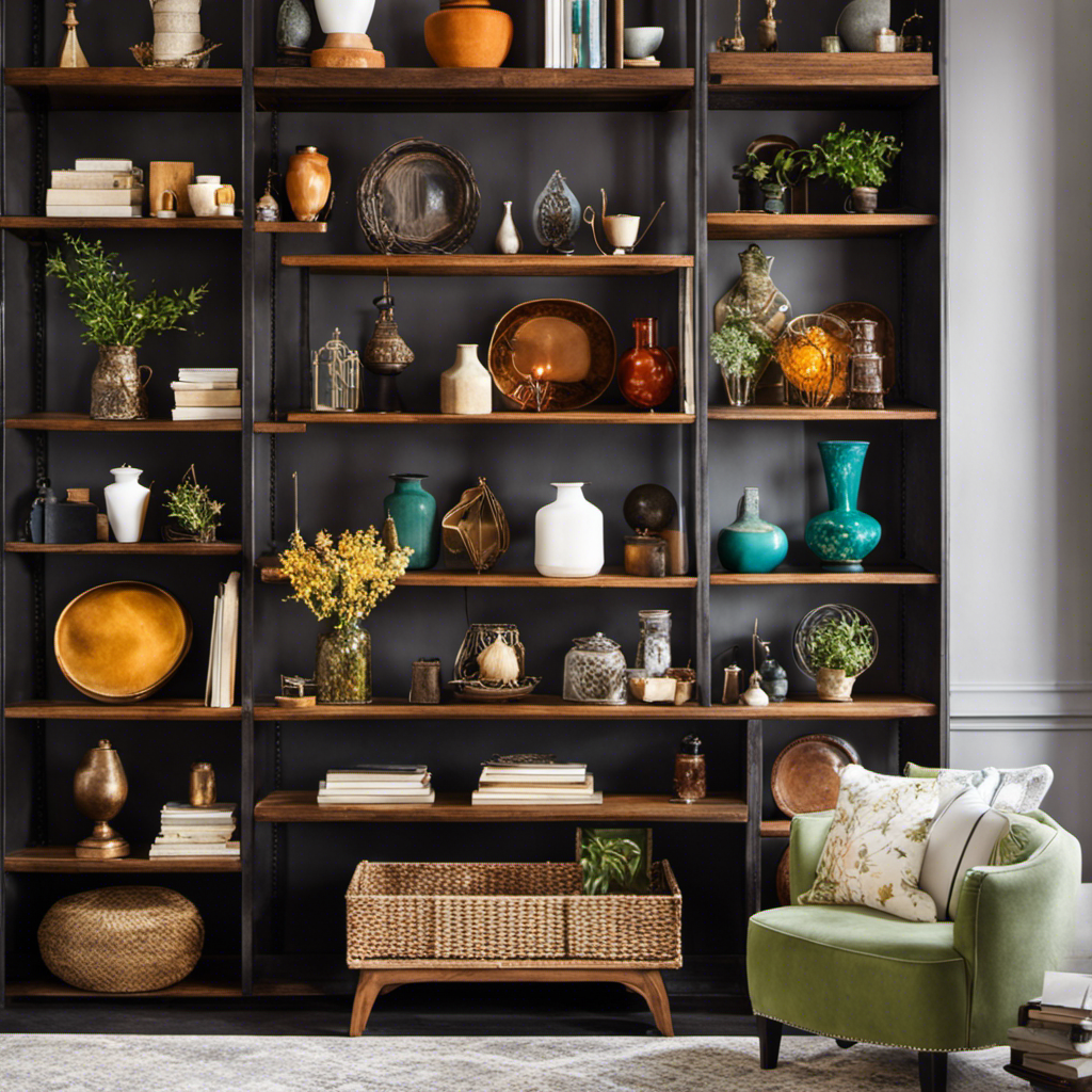 An image showcasing an inviting, well-organized marketplace for selling home decor