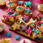 An image showcasing a vibrant display of gymnastic-themed cake decorations