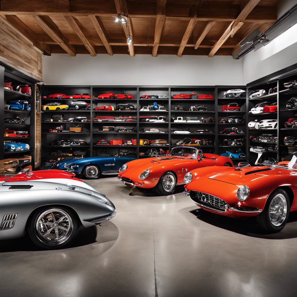 An image capturing a clutter-free, well-organized garage as a haven for car enthusiasts