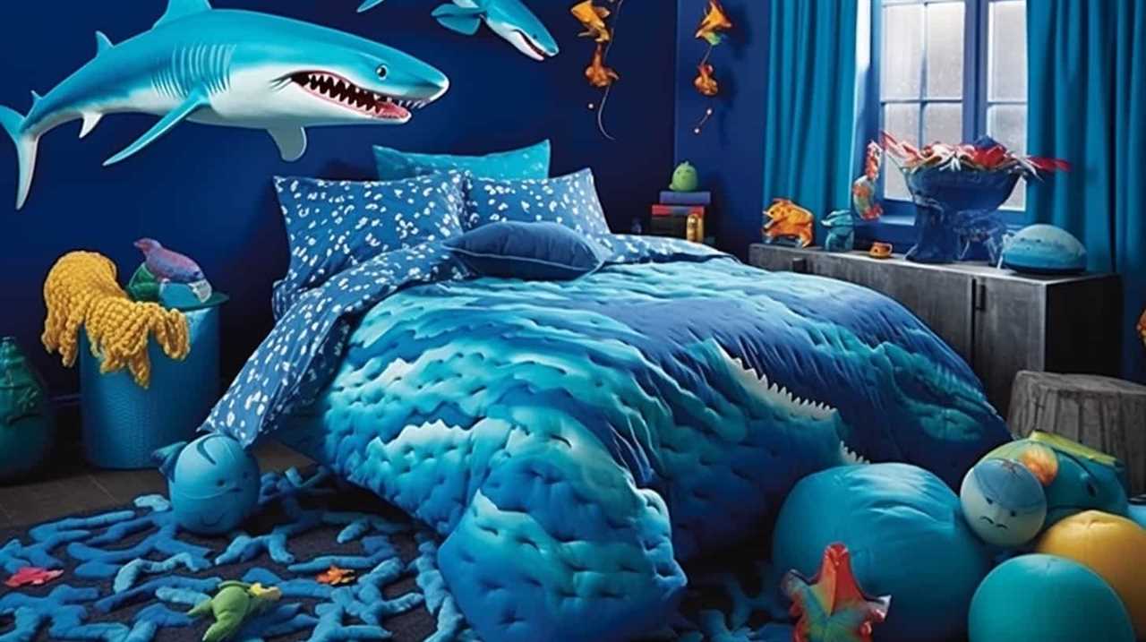 baby shark twin bedding set
