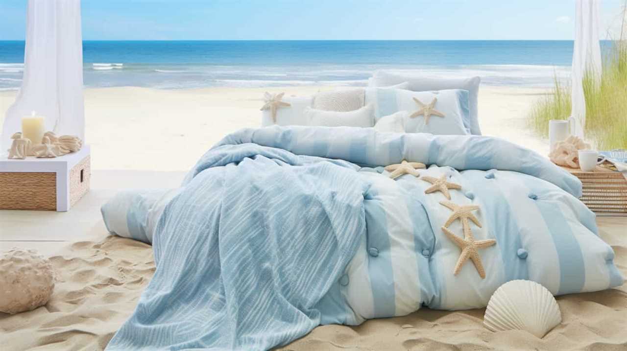 coastal bedding in a bag