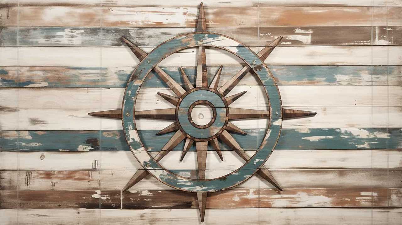 thorstenmeyer Create an image showcasing a rustic ship wheel wa 6b9bedac e4dd 4cd9 8de3 38cf367aec6d IP400443