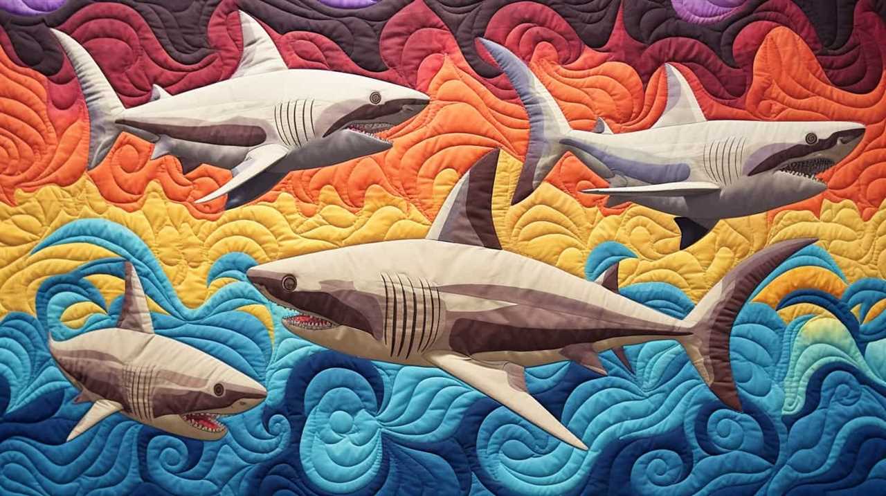 shark quilt fabric