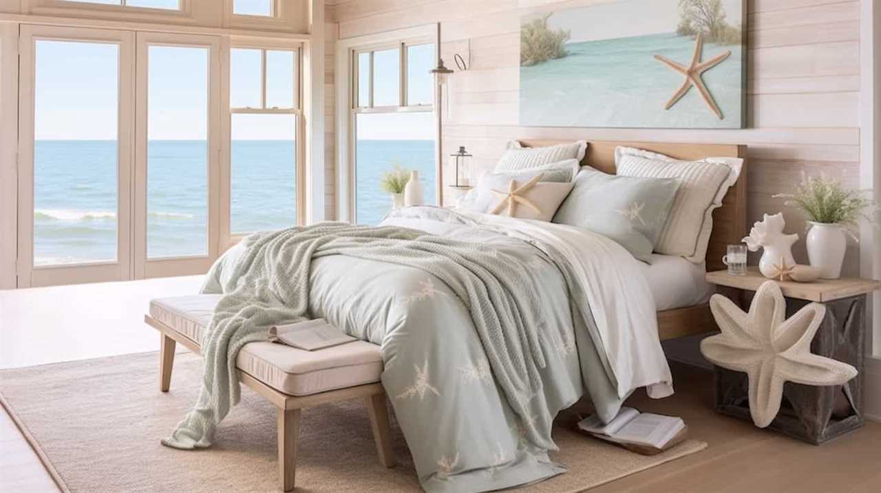 thorstenmeyer Create an image that showcases a cozy coastal bed d3030ff5 bf86 41c3 af4b 5489bf73edd0 IP404067 1