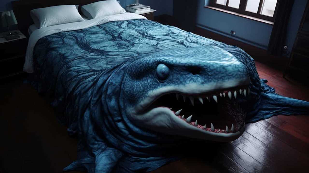 thorstenmeyer Create an image that showcases a shark print beds 00029936 8149 4361 b6f8 9f8f1e2ae182 IP401246 3