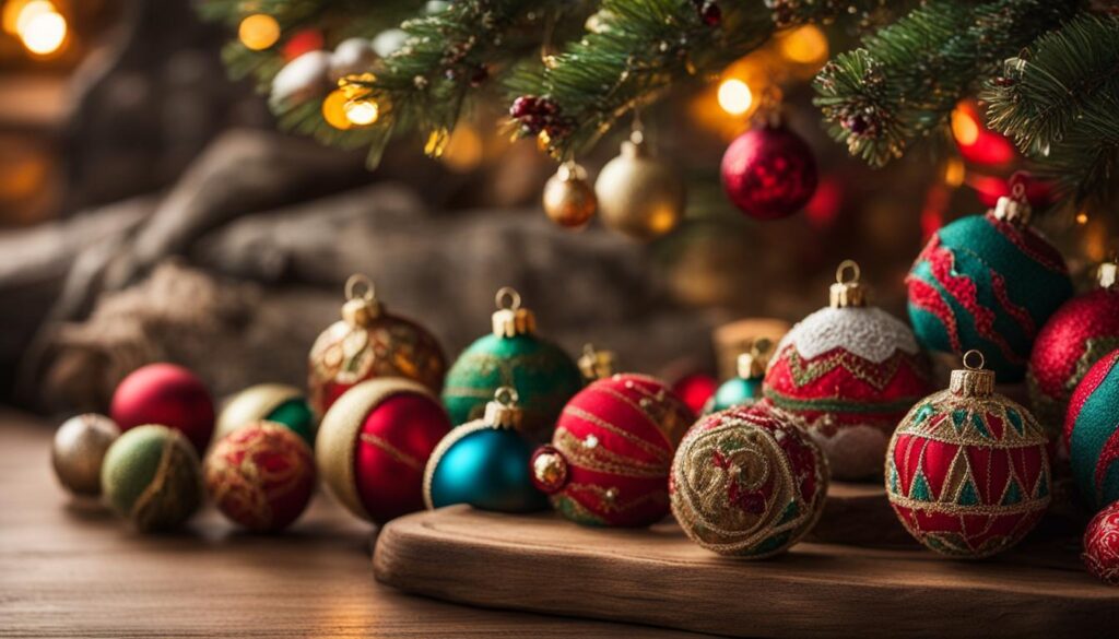 Handmade Christmas tree ornaments