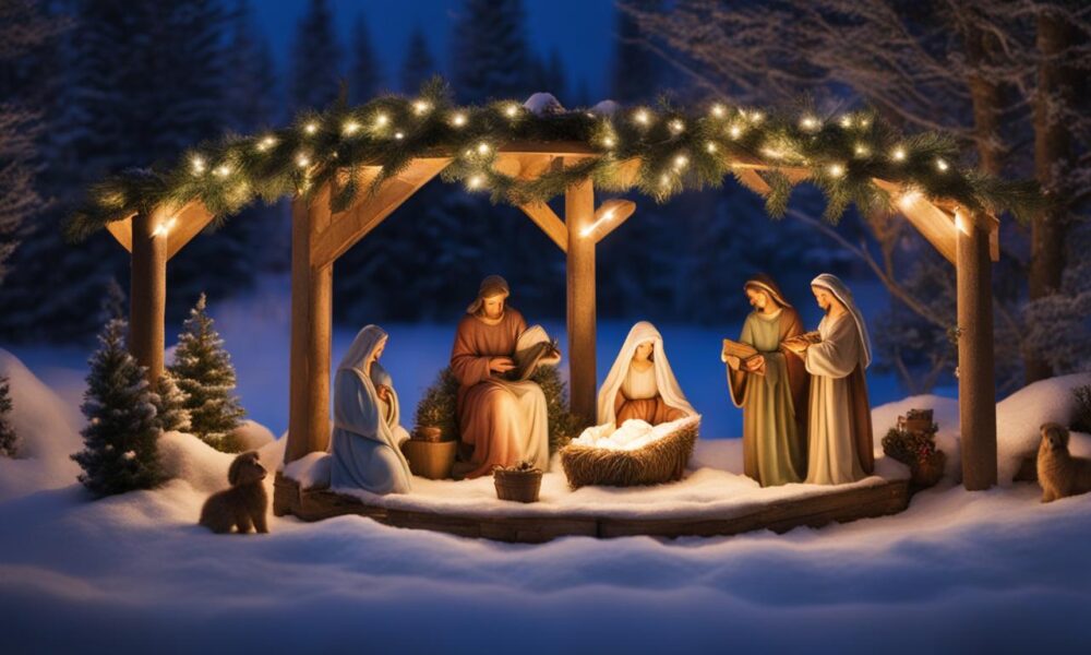 Outdoor Lighted Manger Scene: Bring the Christmas Story to Life