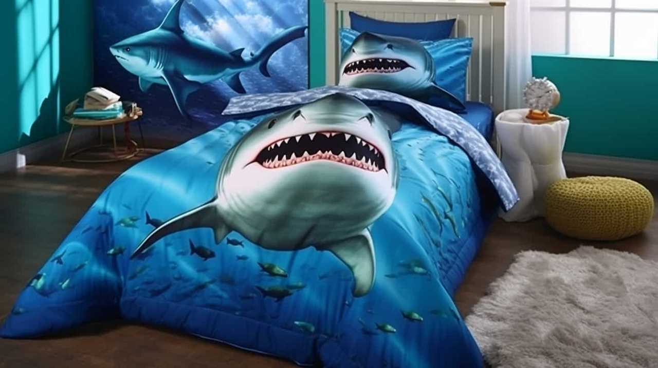 baby shark 4 piece toddler bedding set