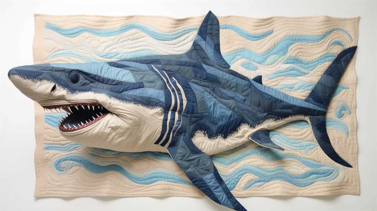 baby shark quilt panel