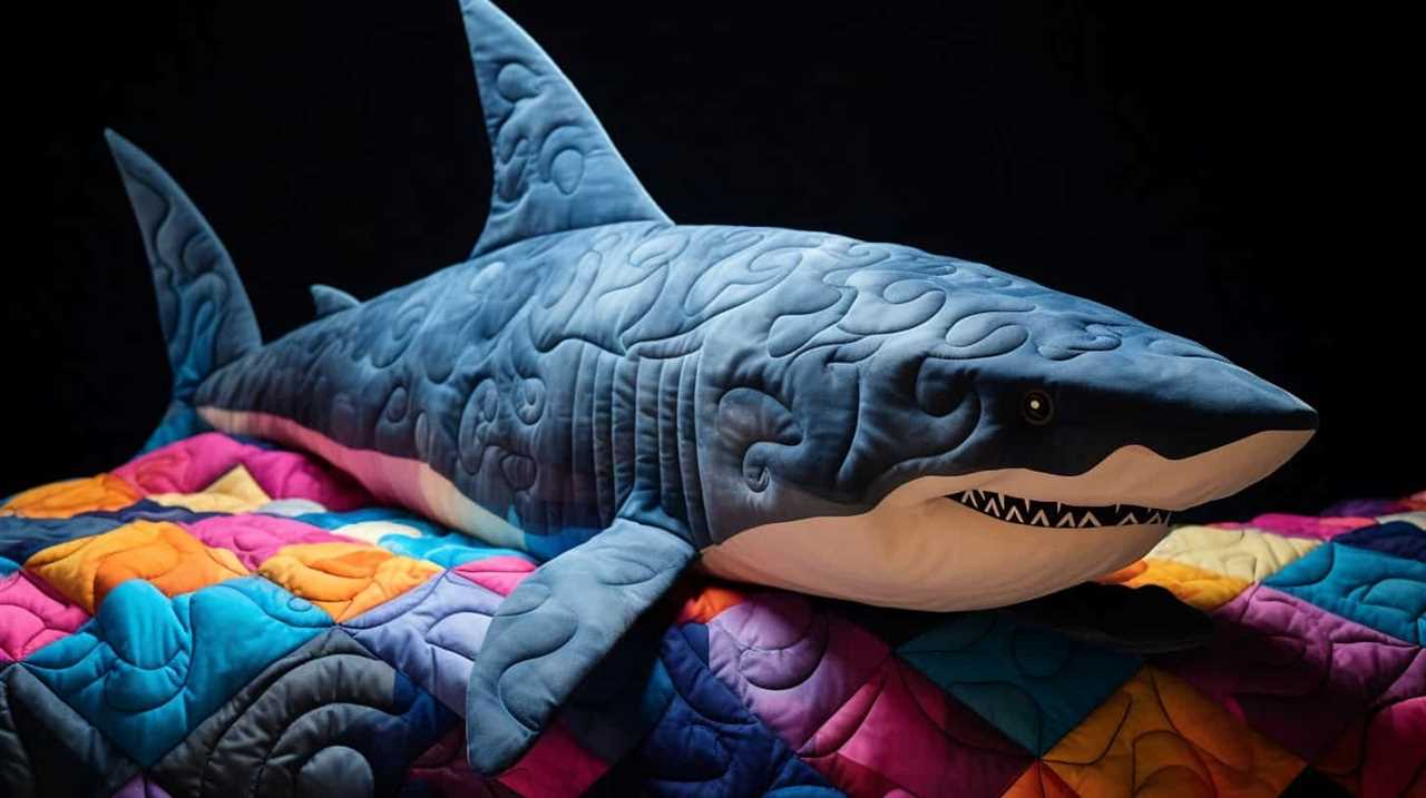 shark quilting fabric
