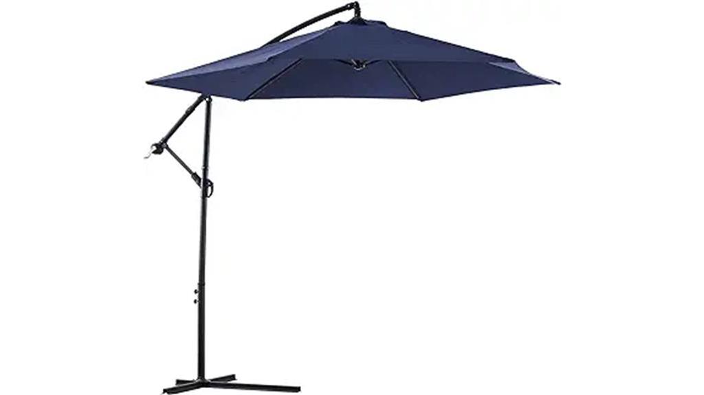 10ft cantilever umbrella with tilt crank