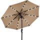 10ft tan solar patio umbrella 1