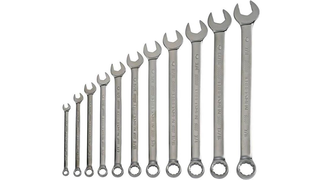 11 piece long panel wrench set