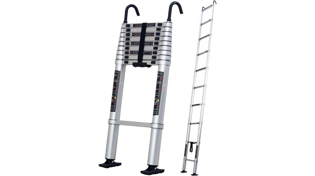 12 5 ft telescoping aluminum ladder