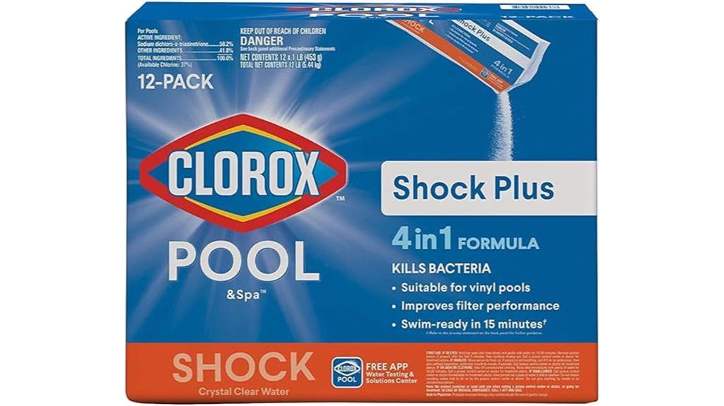 12 pound clorox shock plus 1