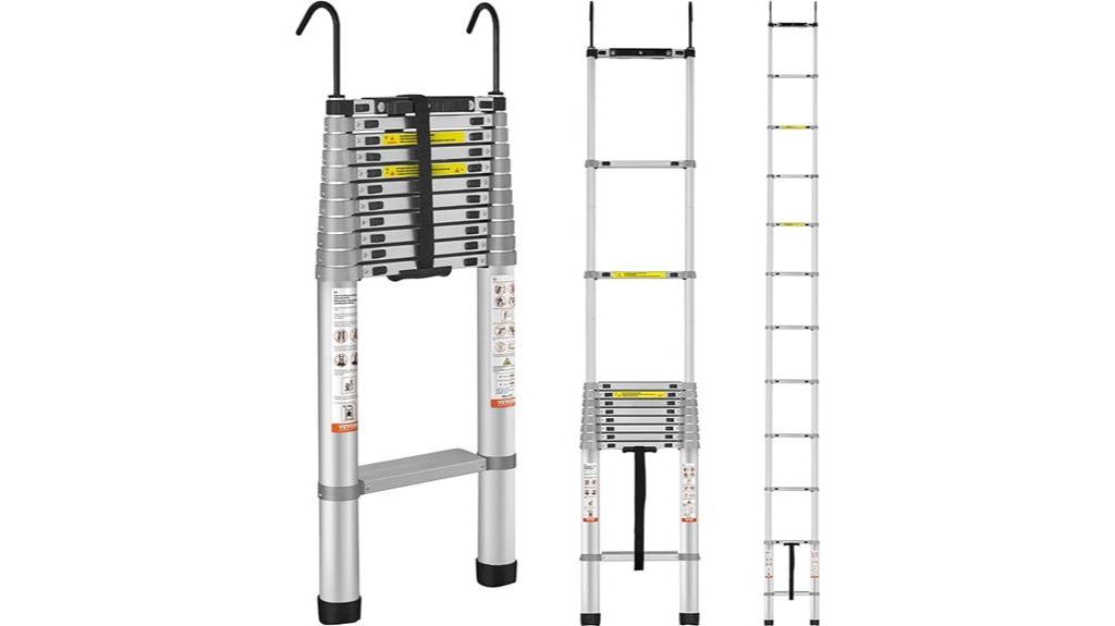 15 ft telescoping aluminum ladder