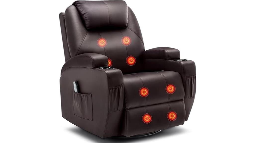 360 swivel massage recliner