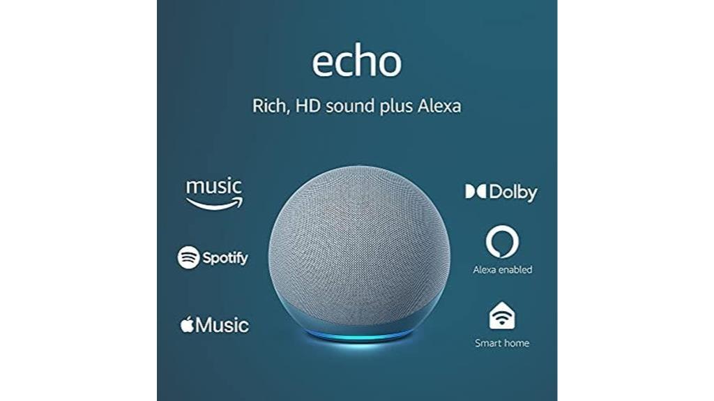 4th gen echo with alexa and premium sound