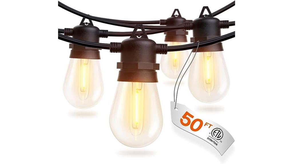 50ft led outdoor string lights