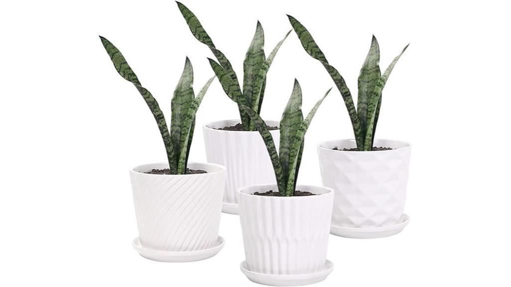 5 5 inch ceramic plant pots