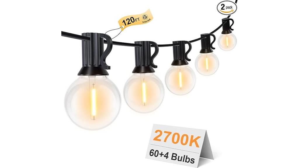 64 globe g40 bulb string lights