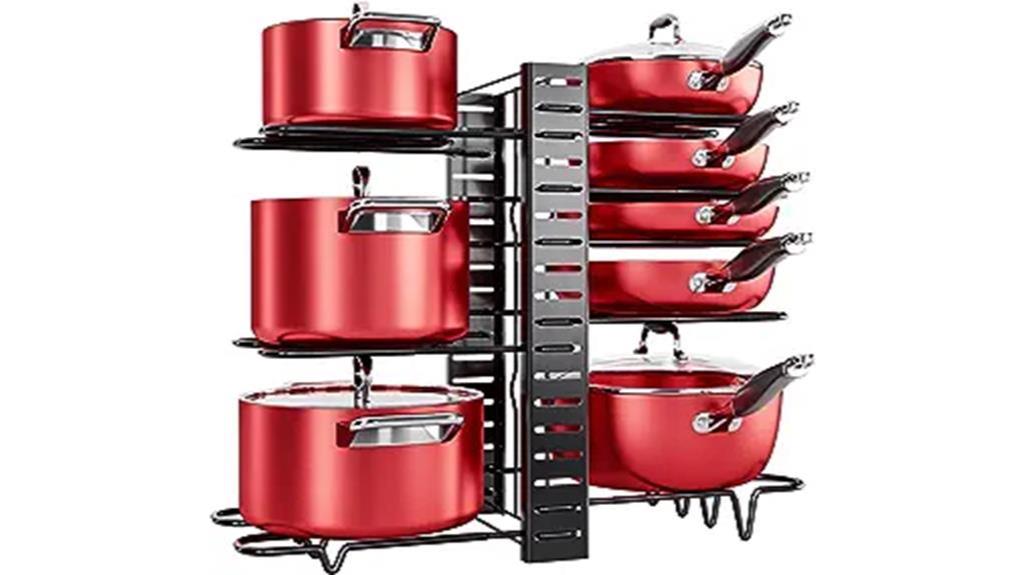 8 tier pots and pans organizer