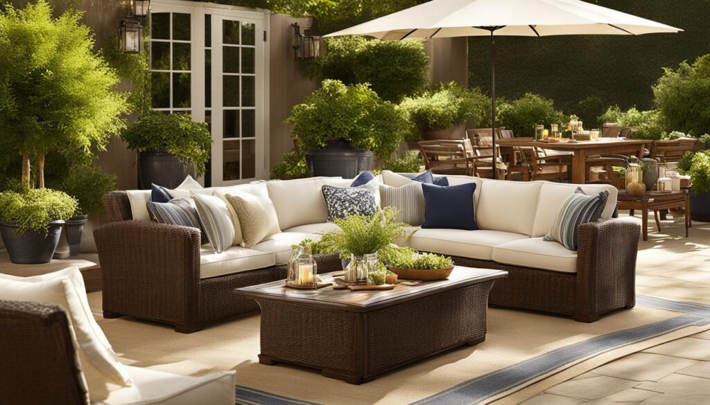 Pottery Barn patio furniture store